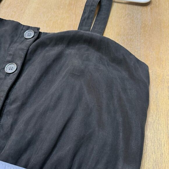 Alice + Olivia Linen Blend Jogger Jumpsuit Black Size 6‎ - Picture 13 of 14